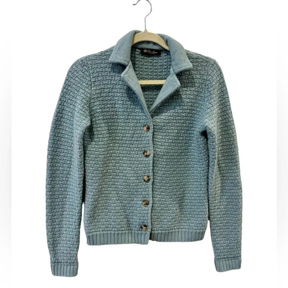 Loro Piana Sweaters - Loro Piana 100% Cashmere Collared Cardigan Chunky Knit Sweater 42 Italy $2295